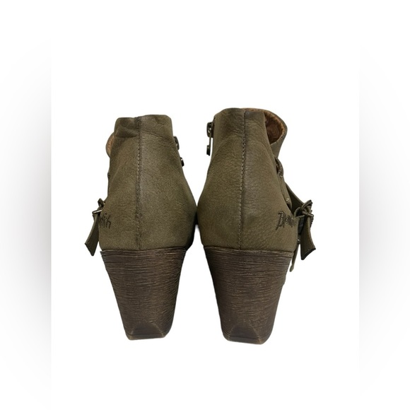 🌼NEW BLOWFISH WOMENS GREEN FAUX LEATHER BOOTIES. - Picture 8 of 13